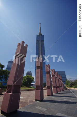 シーサイドももち海浜公園と福岡タワー シーサイドももち海浜公園と福岡タワー 136223503