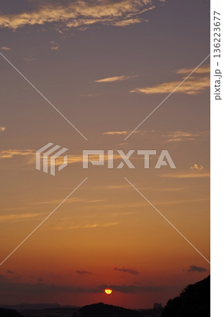 篠栗町太祖宮からの夕陽 篠栗町太祖宮からの夕陽 136223677