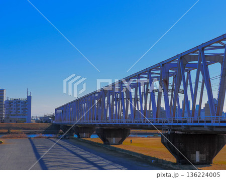 京成本線千葉に向かう鉄橋 京成本線千葉に向かう鉄橋 136224005
