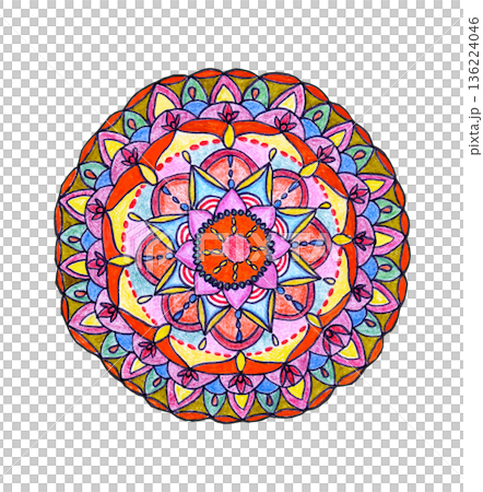 Floral odd mandala pencils drawing mandala. Floral odd mandala pencils drawing mandala. 136224046