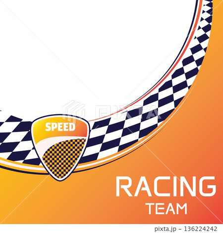 Gradient checkered race backgroundのイラスト素材 [136224242] - PIXTA