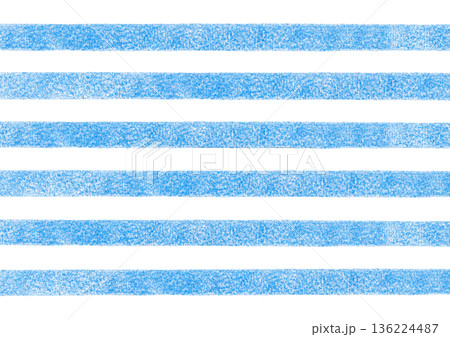 【色鉛筆】ボーダーの背景イラスト 136224487