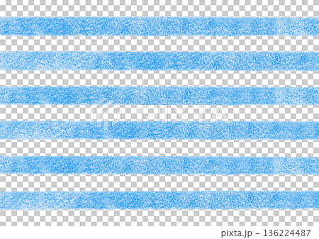 【色鉛筆】ボーダーの背景イラスト 136224487