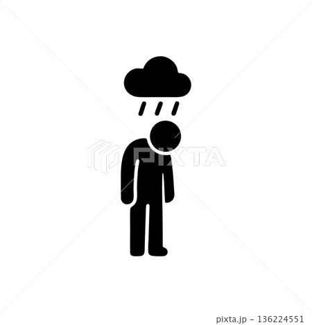 Sadness and Depression Icon 136224551