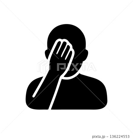Regret and Shame Icon Regret and Shame Icon 136224553