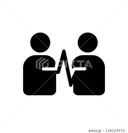 Emotional Connection Sync Iconのイラスト素材 [136224573] - PIXTA