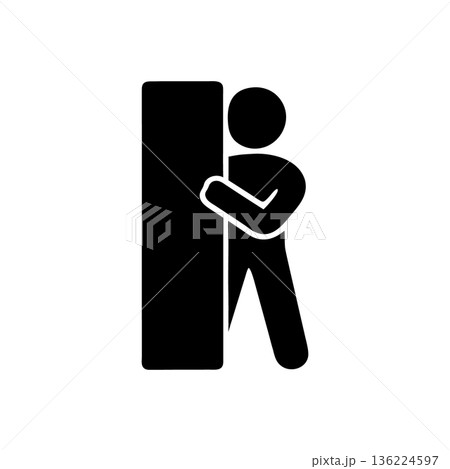 Fear and Social Anxiety Icon Fear and Social Anxiety Icon 136224597