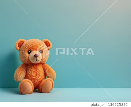 ふわふわのクマのぬいぐるみ ふわふわのクマのぬいぐるみ 136225852