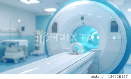 MRI検査装置のぼかし背景 136226127