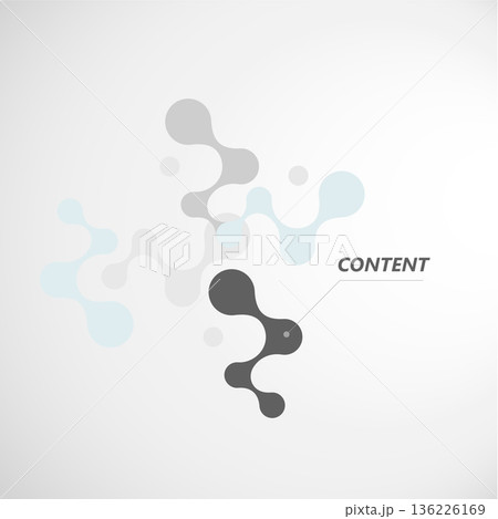 Connected Forms: Elegant Background for Digital Interfaces. Vector illustration 136226169