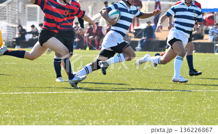 ラグビー、高校ラグビー 136226867