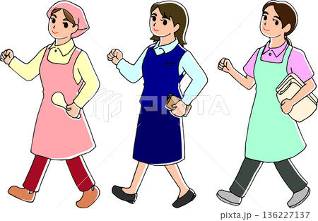 働く人のイラスト 136227137