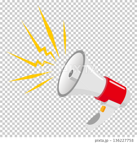 拡声器のアイコン 136227758