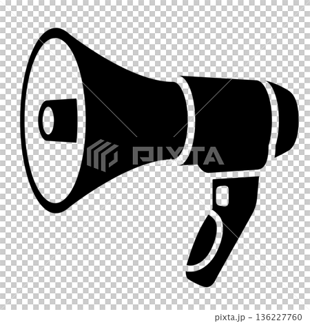 拡声器のアイコン 136227760
