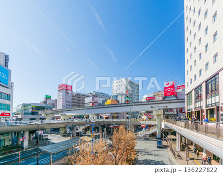 東京の都市風景 立川駅南口 東京の都市風景 立川駅南口 136227822