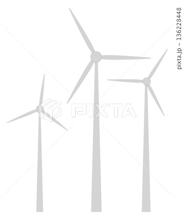 Wind turbines icon. Alternative energy power sign 136228448