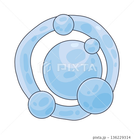 Illustration of bubble orbit 136229314