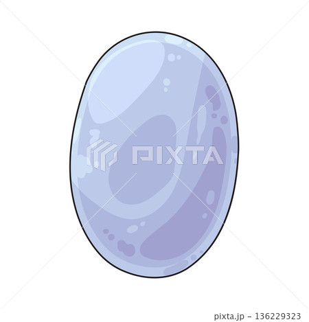 Illustration of bubble oval 136229323