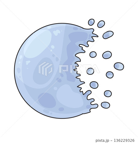 Illustration of bubble pop 136229326