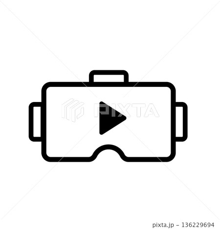 VRゴーグルのアイコン 136229694