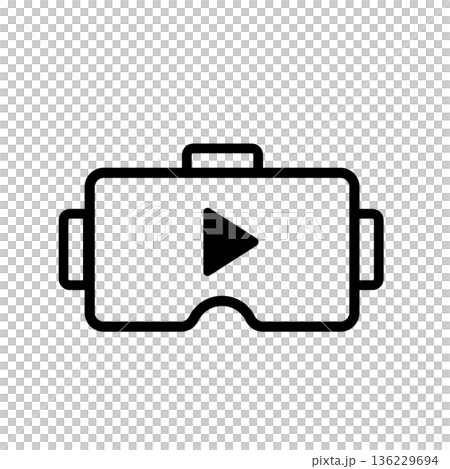 VRゴーグルのアイコン 136229694