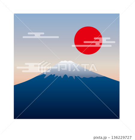 富士山　イラスト 136229727