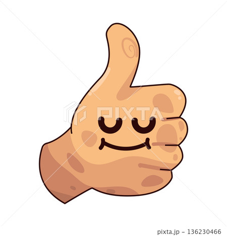 Illustration of Joy Thumbs Up Illustration of Joy Thumbs Up 136230466