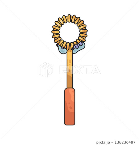 Illustration of bubble wand 136230497