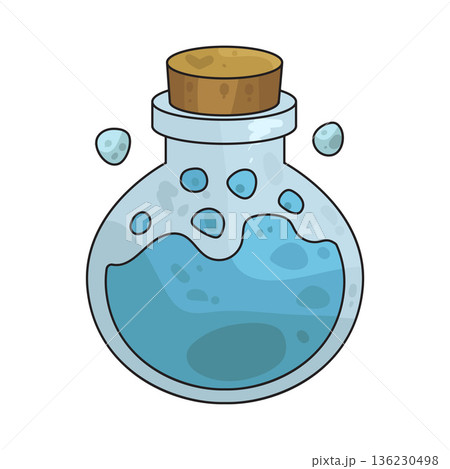 Illustration of Bubble liquid Illustration of Bubble liquid 136230498