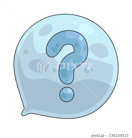 Illustration of help bubble 136230523