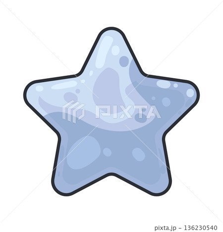 Illustration of bubble star Illustration of bubble star 136230540
