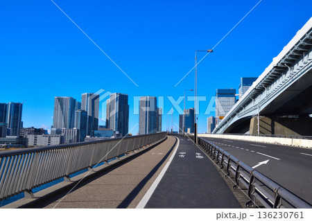 都市風景 東京 ベイエリア 晴海 都市風景 東京 ベイエリア 晴海 136230761