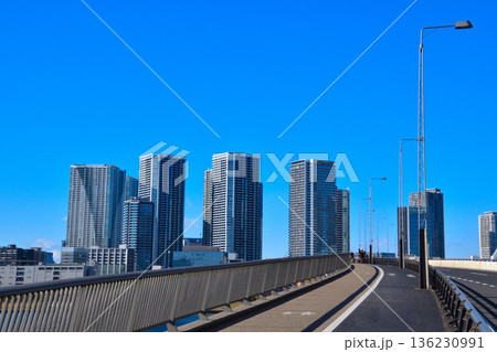 都市風景　東京　ベイエリア　晴海 136230991
