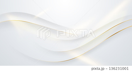 White abstract background with luxury vector illustration. 136231001