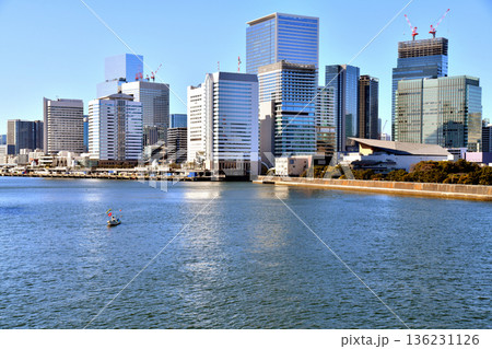 築地大橋／隅田川より竹芝ふ頭方面を望む(東京都港区)【2026.2】 136231126