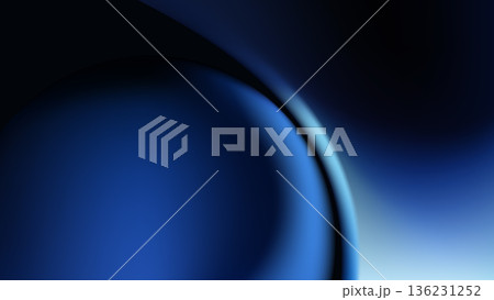 Abstract deep blue background with sleek fluid curves and soft gradients for modern corporate tech design and luxury Abstract deep blue background with sleek fluid curves and soft gradients for modern corporate tech design and luxury 136231252