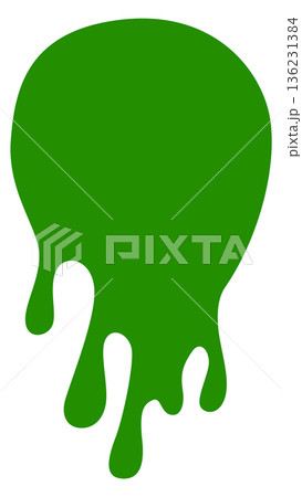 Toxic green leak dripping. Slime splash stain Toxic green leak dripping. Slime splash stain 136231384