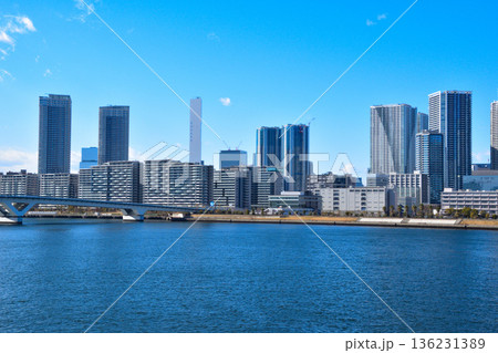 都市風景 東京湾岸エリア 晴海 都市風景 東京湾岸エリア 晴海 136231389