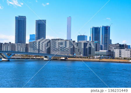 都市風景　東京湾岸エリア　晴海 136231449