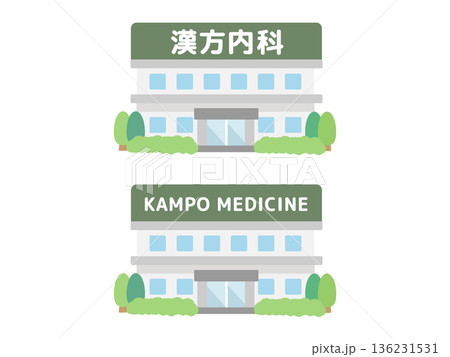 漢方内科 建物イラスト 漢方内科 建物イラスト 136231531