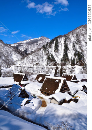 冬 富山県 五箇山 菅沼合掌集落 冬 富山県 五箇山 菅沼合掌集落 136231922