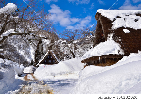 冬　富山県　五箇山　菅沼合掌集落 136232020