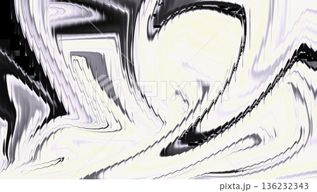 Black White Abstract Liquid Swirl Background 136232343