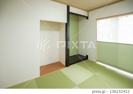 住宅イメージ　新築住宅　6畳の和室 136232452