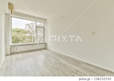 A spacious, uncluttered room featuring large windows that flood the space with natural light, showcasing a pale wooden floor and neutral walls. A spacious, uncluttered room featuring large windows that flood the space with natural light, showcasing a pale wooden floor and neutral walls. 136232550