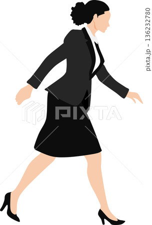 ビジネスウーマンのイラスト 136232780