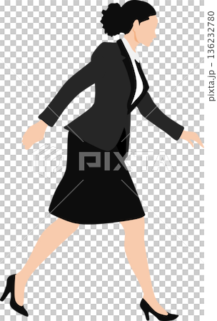 ビジネスウーマンのイラスト 136232780