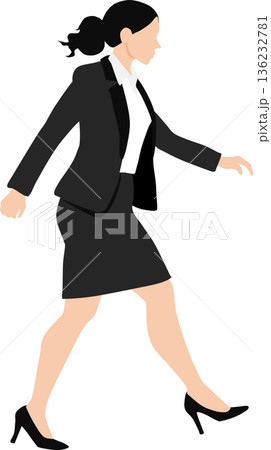 ビジネスウーマンのイラスト 136232781