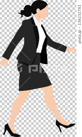 ビジネスウーマンのイラスト 136232781