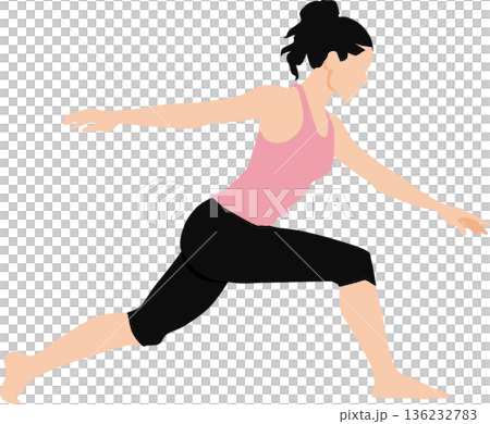 成功節食的女人的插圖 136232783